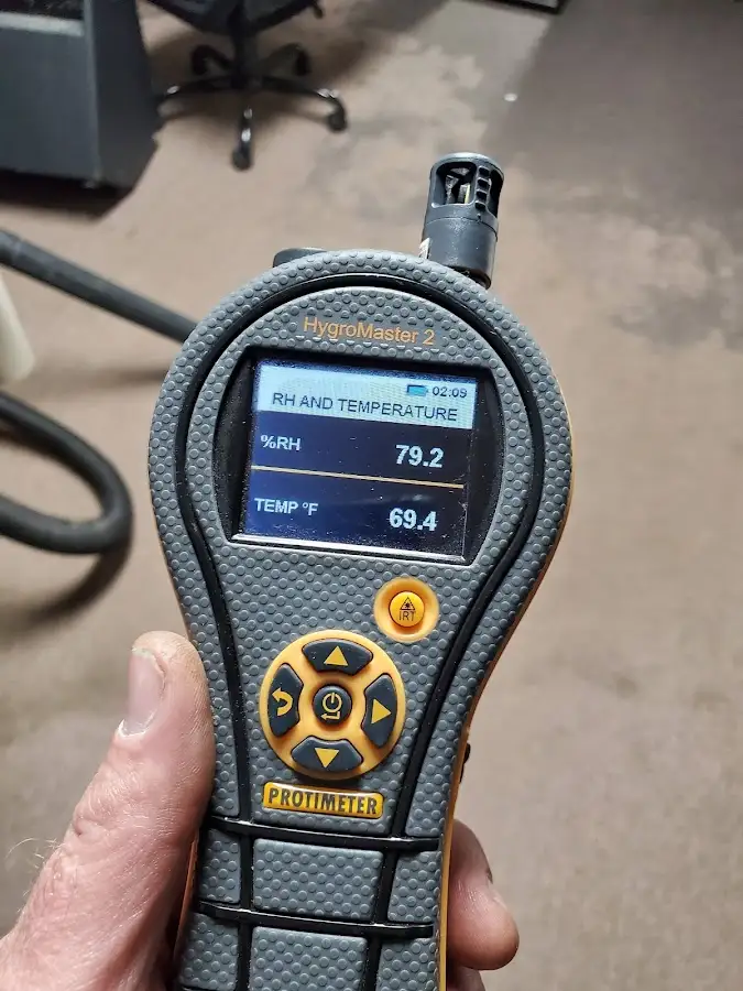 Moisture meter humidity assessment for Mold Remediation & Removal in Grove City