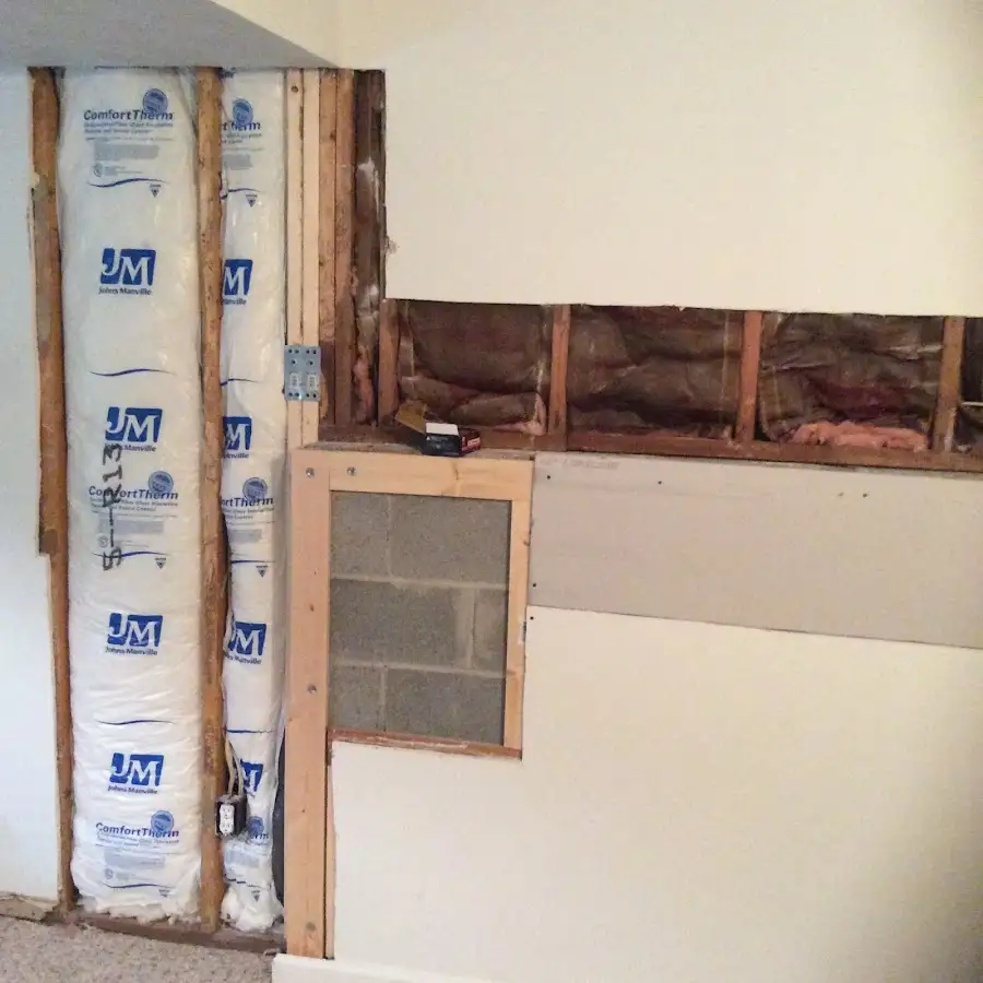 Wall insulation replacement during Contents Cleaning & Restoration in Grove City